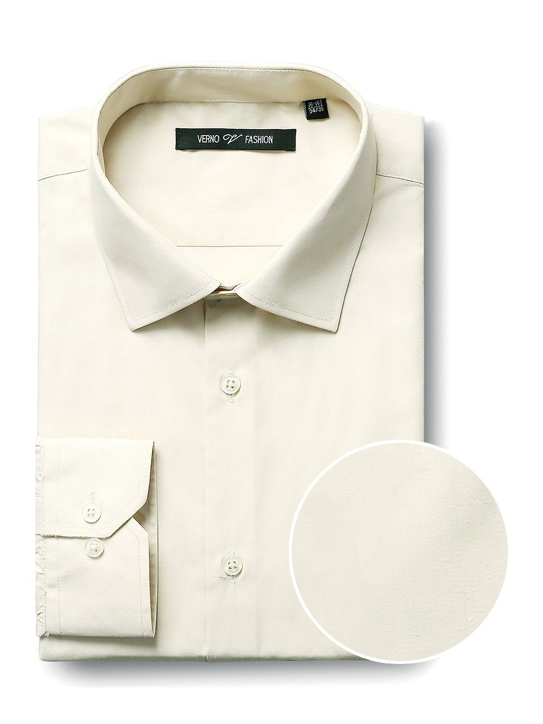 Men's Classic Fit Long Sleeve Spread Collar Dress Shirt