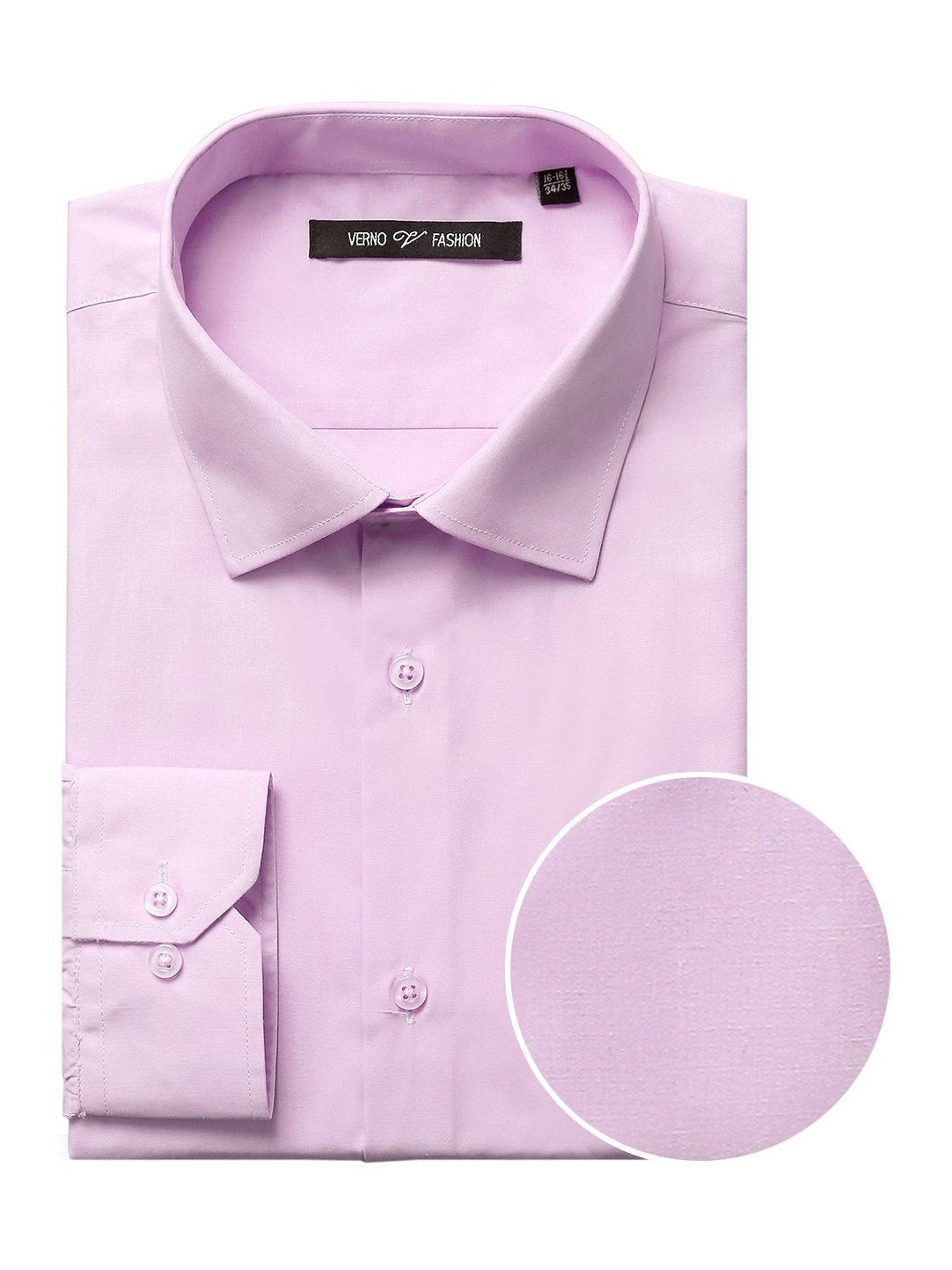 Men's Classic Fit Long Sleeve Spread Collar Dress Shirt