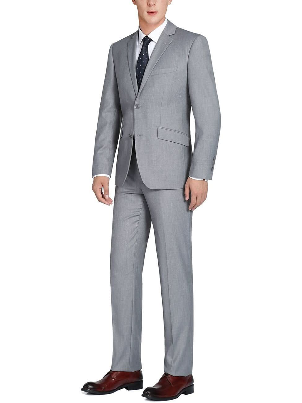 Men's 2-Piece Single Breasted Notch Lapel Suit