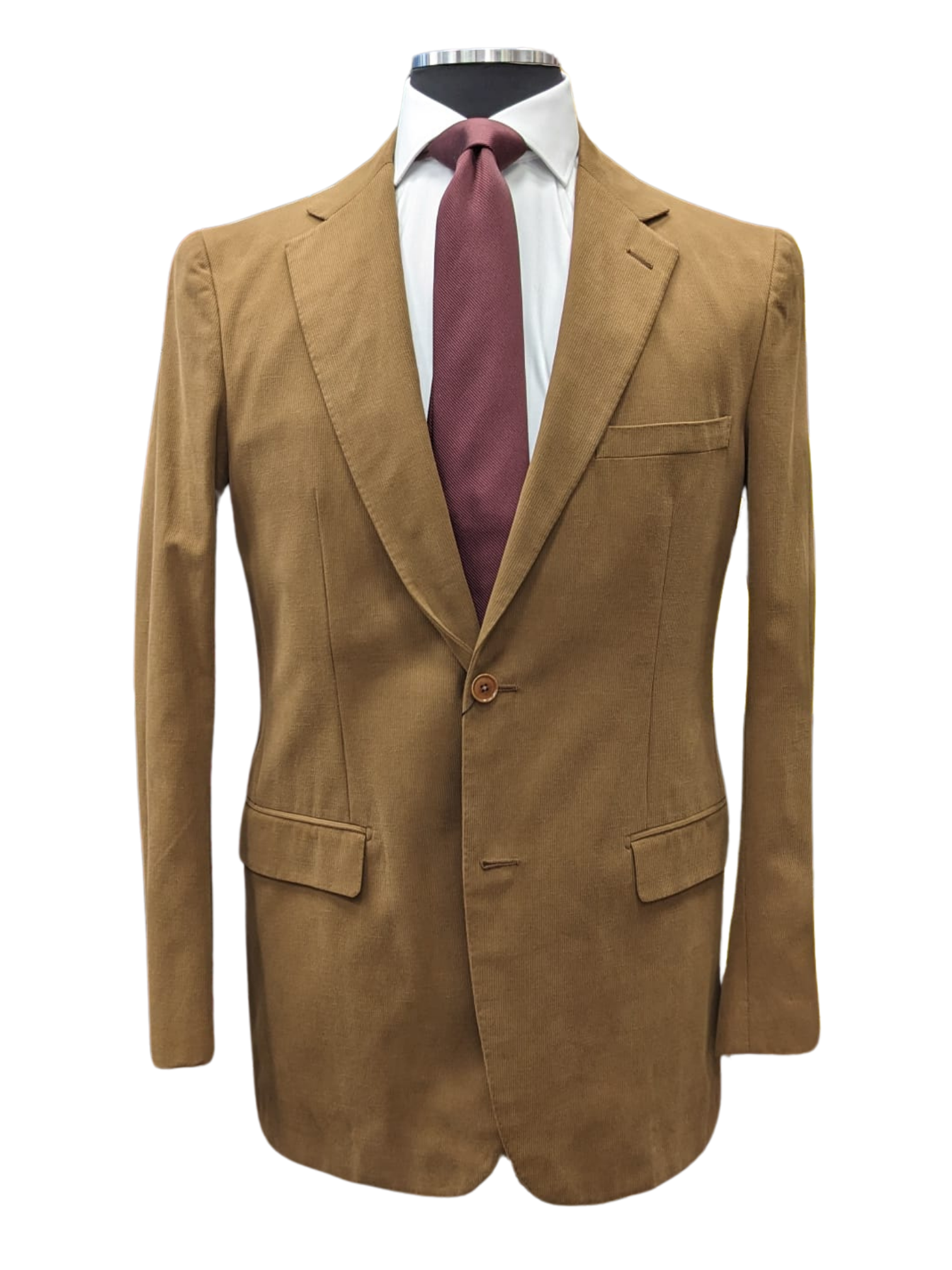 Sartoria Partenopea Italy 40R 50 Tan Beige Wool Silk Men's Blazer Sportcoat