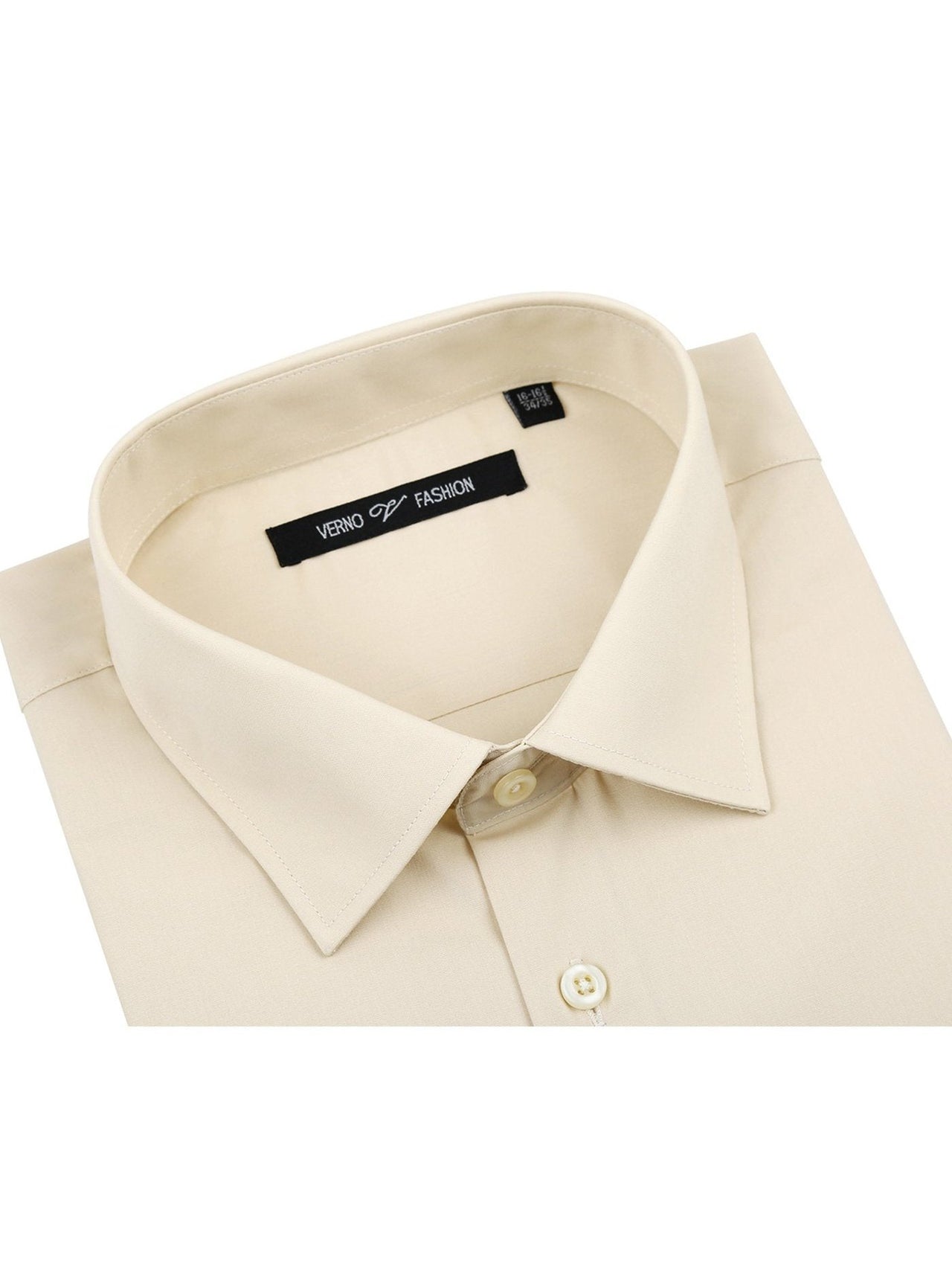 Men's Classic Fit Long Sleeve Spread Collar Dress Shirt