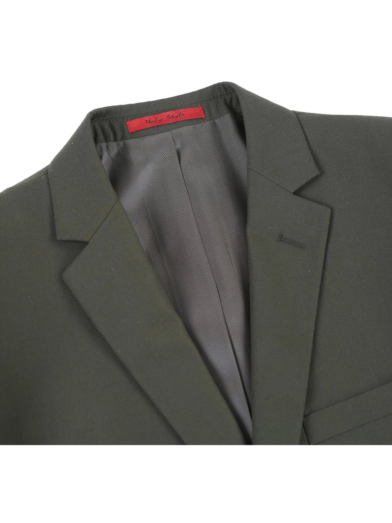 Men's Raphael Slim Fit Olive Green Two Button 2 Piece Formal Suit