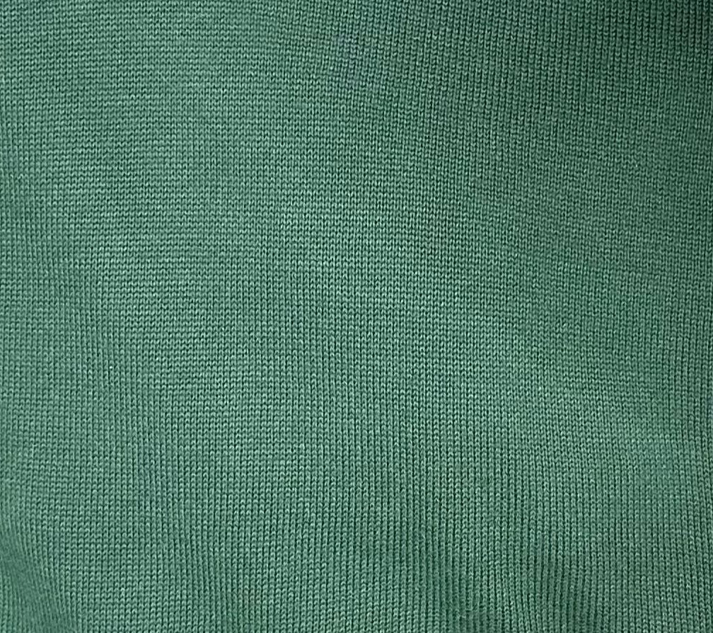 Arthur Black - Jersey de cuello alto para hombre, color verde cazador, mezcla de algodón