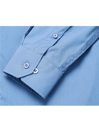 Thumbnail for Men's Classic Fit Long Sleeve Spread Collar Dress Shirt