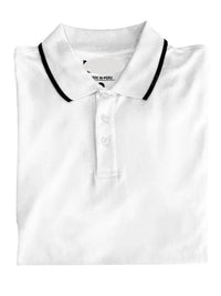 Thumbnail for Briani Uomo Mens White 100% Cotton Short Sleeve Polo Shirt