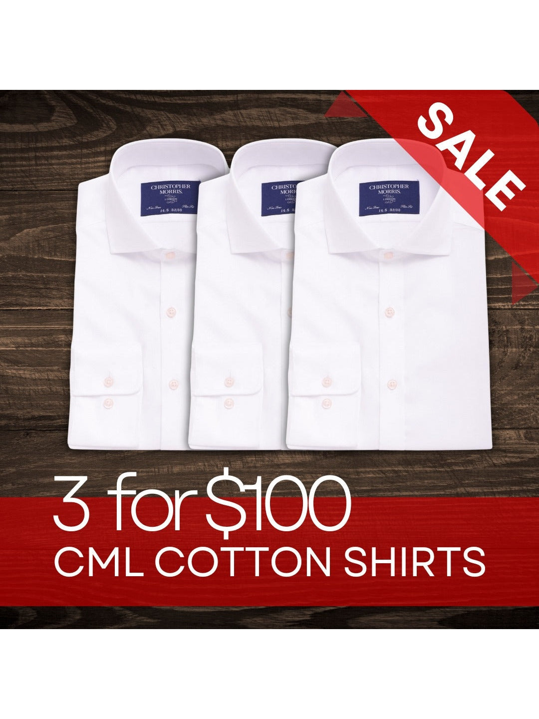 Buy 3 CML Shirts for $100