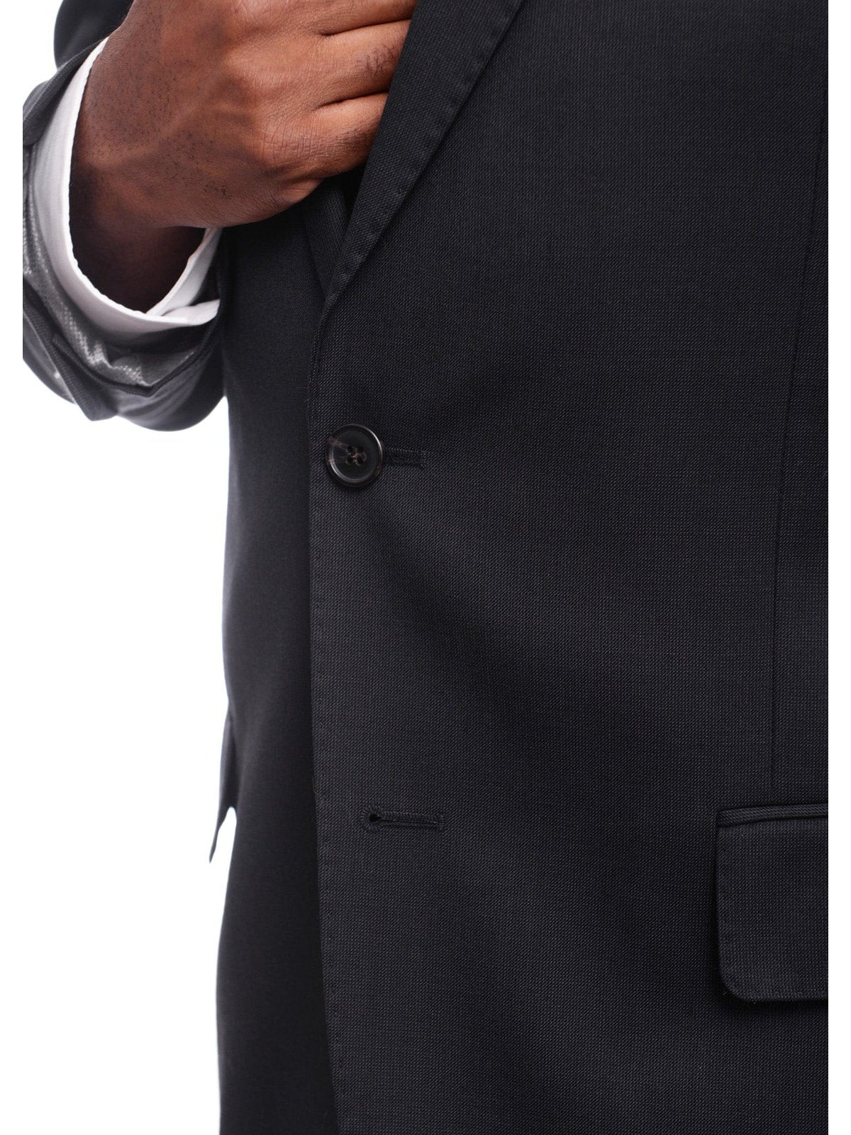 Arthur Black SUITS Men's Arthur Black Classic Fit Navy Blue Two Button Pleated Front Wool Suit