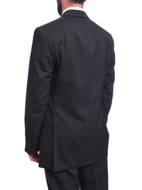 Thumbnail for Bruno Piattelli Bruno Piattelli Classic Fit Black Pinstripe Two Button Wool Suit