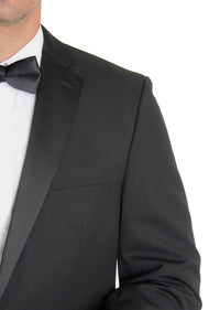 Thumbnail for Giorgio Fiorelli TUXEDOS Mens Regular Fit Solid Black Two Button Tuxedo