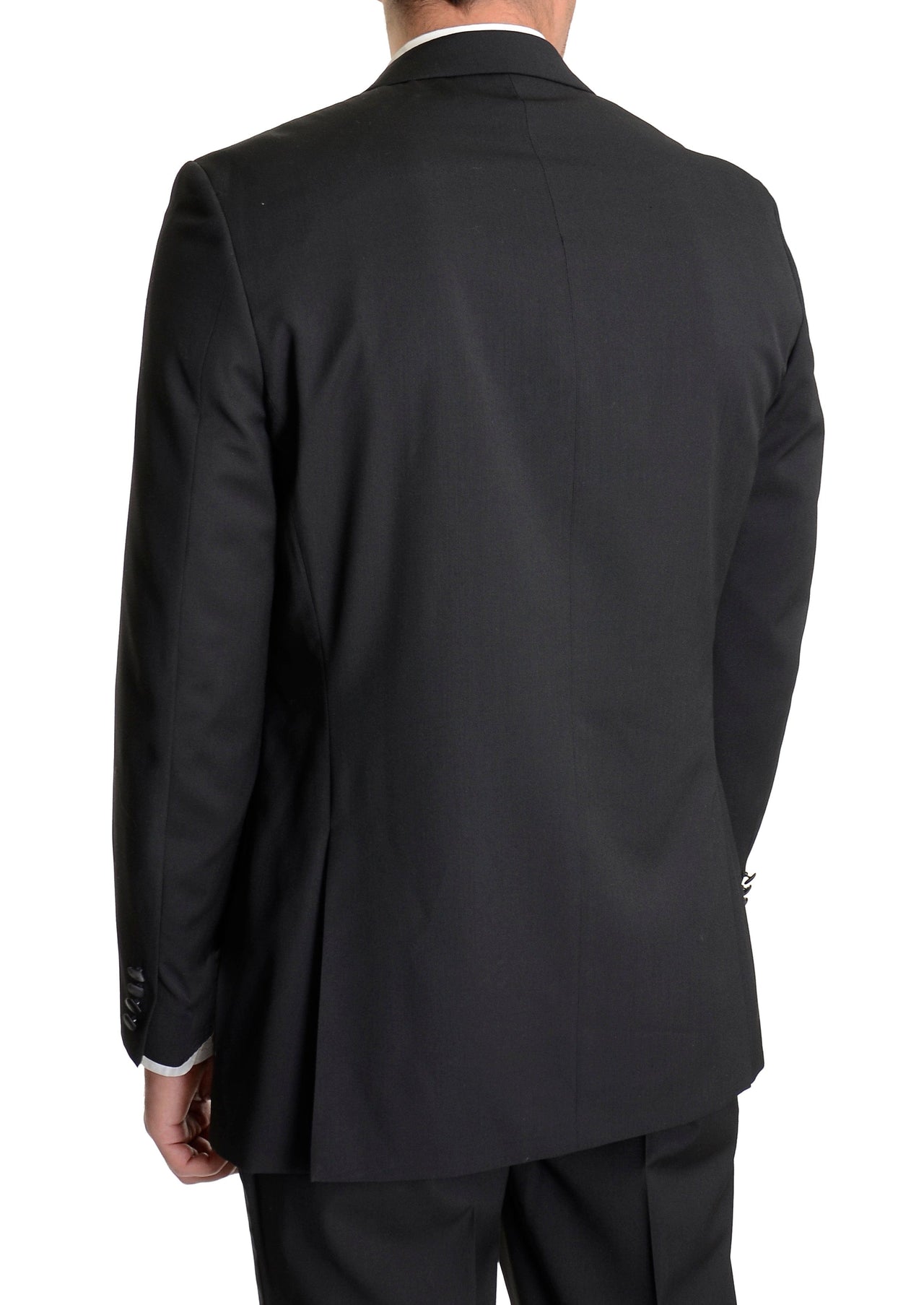 Giorgio Fiorelli TUXEDOS Mens Regular Fit Solid Black Two Button Tuxedo