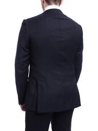 Thumbnail for Napoli TUXEDOS Napoli Slim Fit Navy Blue Check Two Button Wool Tuxedo Suit