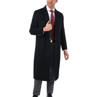 Thumbnail for Arthur Black OUTERWEAR Regular Fit Solid Full Length Wool Cashmere Overcoat