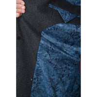 Thumbnail for Arthur Black OUTERWEAR The Suit Depot Men's Wool Cashmere Single Breasted Charcoal 3/4 Length Top Coat