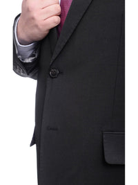 Thumbnail for Arthur Black TWO PIECE SUITS Men's Arthur Black Executive Portly Fit Black Pinstriped 2 Button Wool Suit