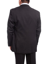 Thumbnail for Arthur Black TWO PIECE SUITS Men's Arthur Black Executive Portly Fit Black Pinstriped 2 Button Wool Suit