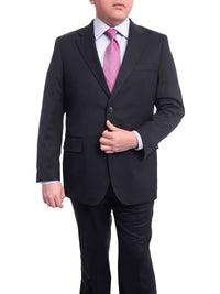 Thumbnail for Arthur Black TWO PIECE SUITS Men's Arthur Black Executive Portly Fit Solid Navy Blue Two Button Wool Suit