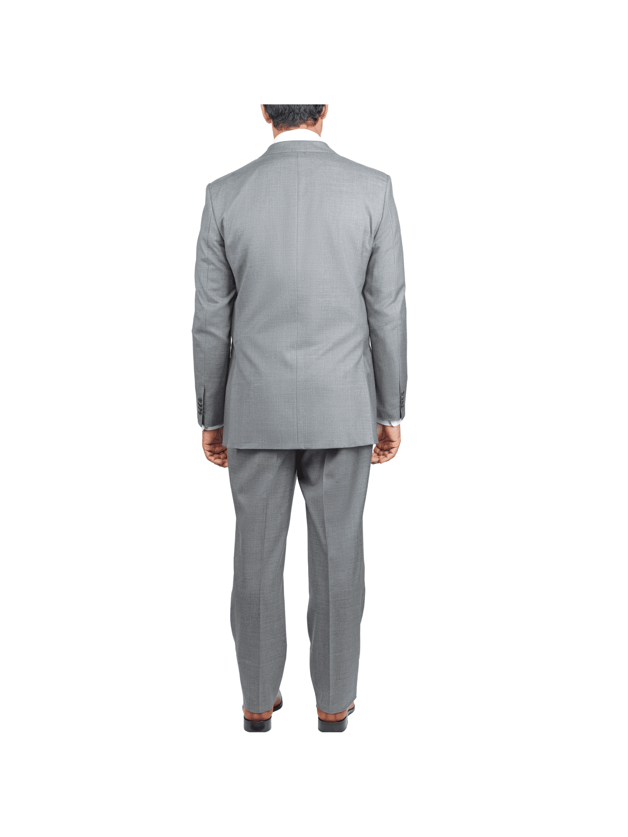 Blujacket SUITS Blujacket Mens Light Gray Wool Cashmere Regular Fit 2 Piece Suit