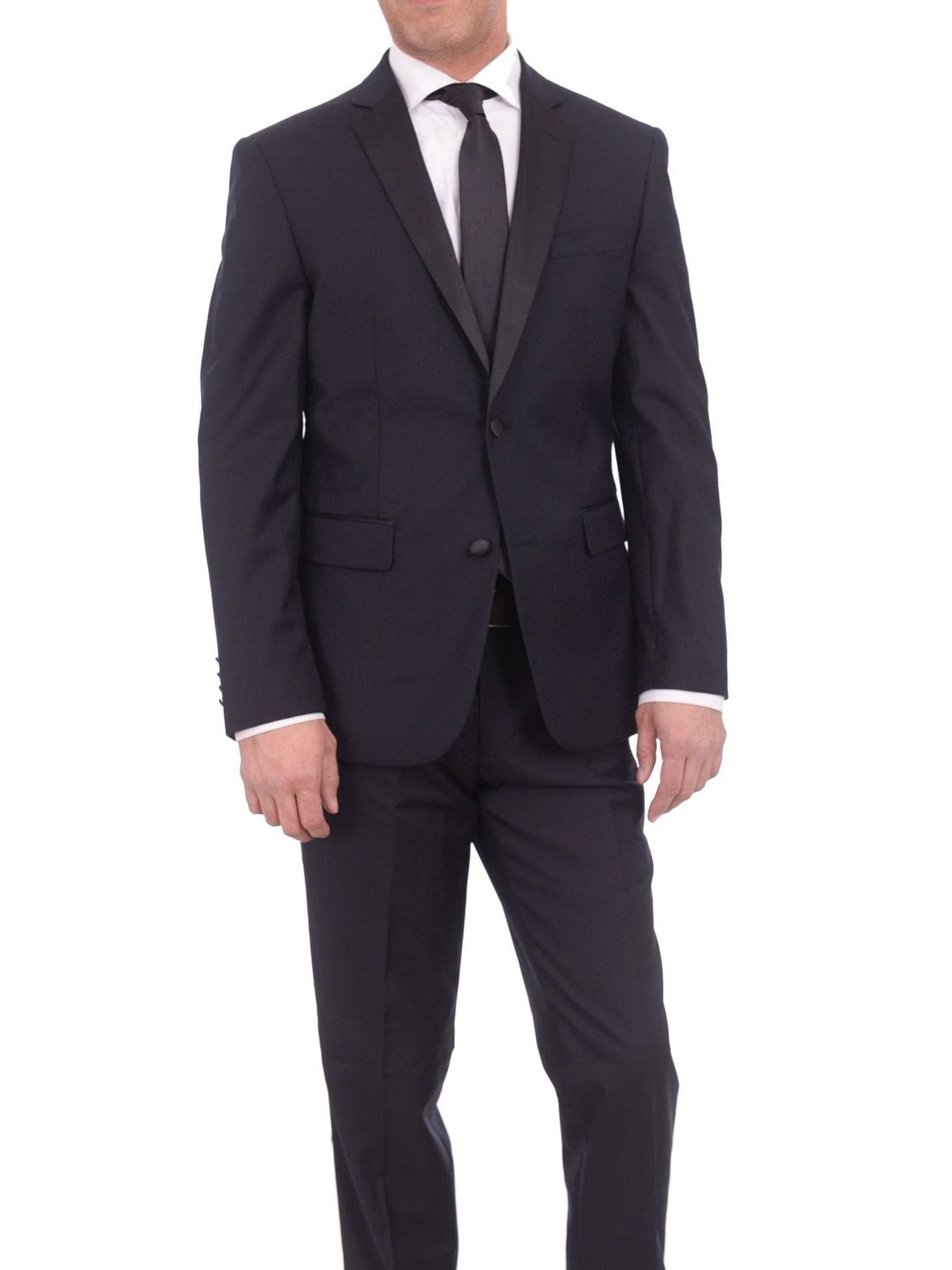 Navy blue slim fit tuxedo