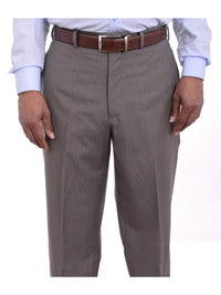 Thumbnail for Calvin Klein PANTS 32W Calvin Klein Regular Fit Gray Mini Check Flat Front Wool Dress Pants