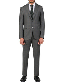 Thumbnail for Di'nucci SUITS 36S Di'nucci Gray With Light Gray Pinstripe Peak Lapel Wool Suit