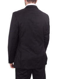 Thumbnail for Giorgio Cosani TWO PIECE SUITS Giorgio Cosani Regular Fit Solid Black Two Button Wool Suit