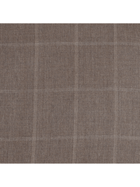 Thumbnail for Italiano SUITS Italiano Mens Brown Check 100% Zegna Wool Slim Fit 2 Button Suit