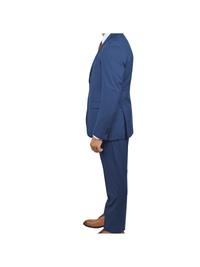 Thumbnail for side view of John Varvatos blue slim fit suit