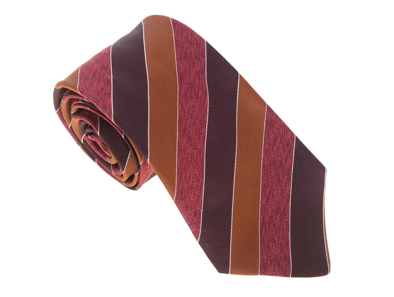 Kiton Ties For Amazon Kiton Napoli Mens Red Brown & Orange Striped Seven Fold Handmade Silk Necktie