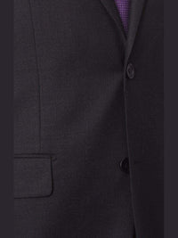 Thumbnail for Label M Bestselling Items Mens Classic Fit Two Button 100% Wool Wrinkle Resistant Suit - Charcoal Gray