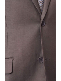 Thumbnail for Label M TWO PIECE SUITS Mens Classic Fit Two Button 100% Wool Wrinkle Resistant Suit - Olive Green