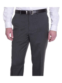 Thumbnail for Michael Kors PANTS Michael Kors Regular Fit Gray Textured Stretch Fabric Flat Front Dress Pants