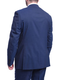 Thumbnail for Napoli Sale Suits Napoli Classic Fit Solid Blue Two Button Half Canvassed Wool Suit