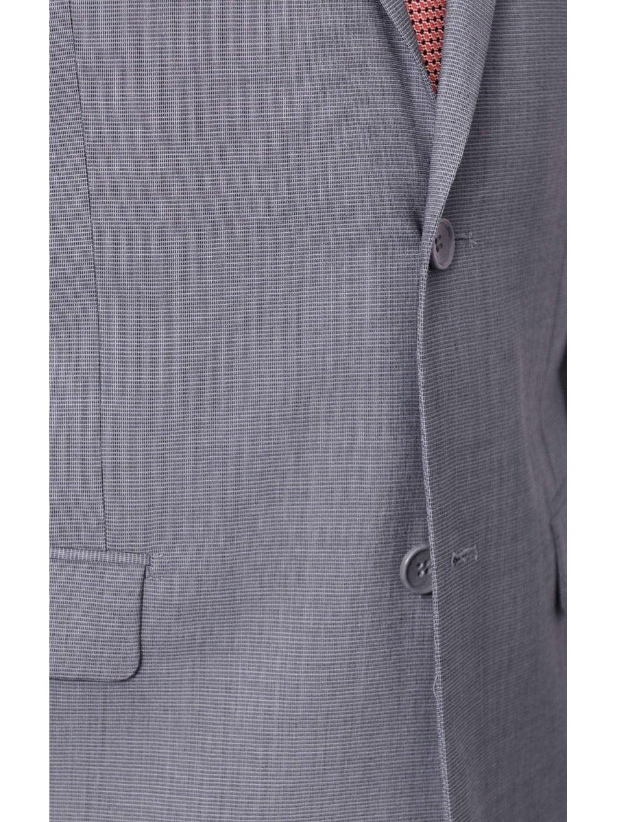 Prontomoda TWO PIECE SUITS Prontomoda Mens Blue 100% Merino Wool Regular Fit Suit