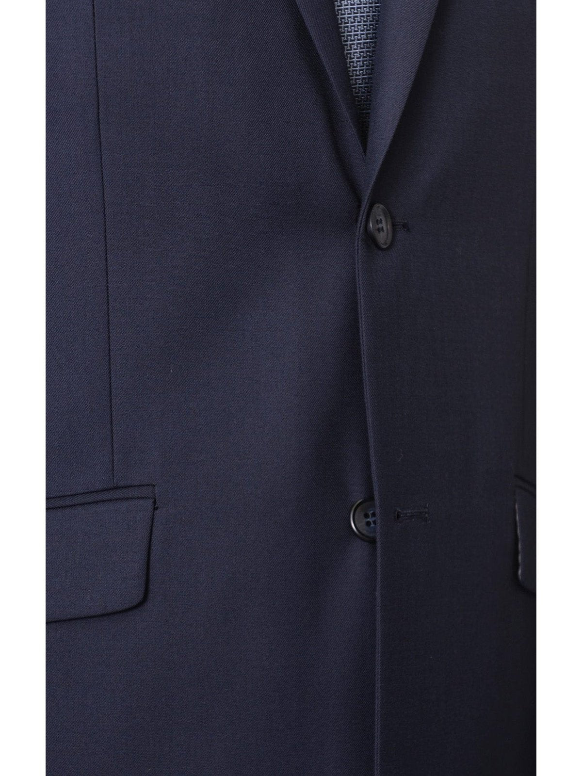 Raphael Bestselling Items Men's Raphael Slim Fit Wool-touch Solid Blue Two Button 2 Piece Suit Jacket & Pants