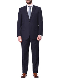 Thumbnail for Raphael Bestselling Items Raphael Classic Fit Solid Navy Blue Two Button Wool-touch Suit