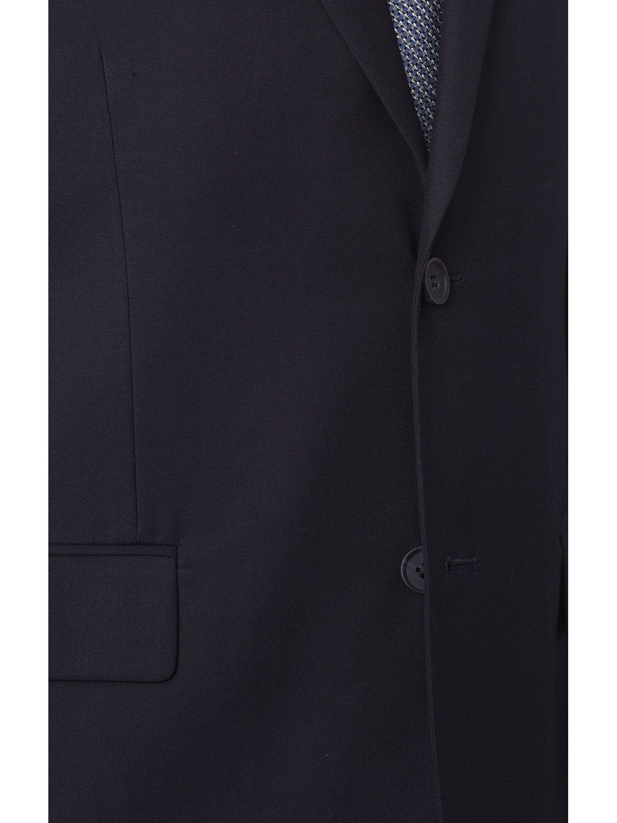 Raphael Bestselling Items Raphael Classic Fit Solid Navy Blue Two Button Wool-touch Suit