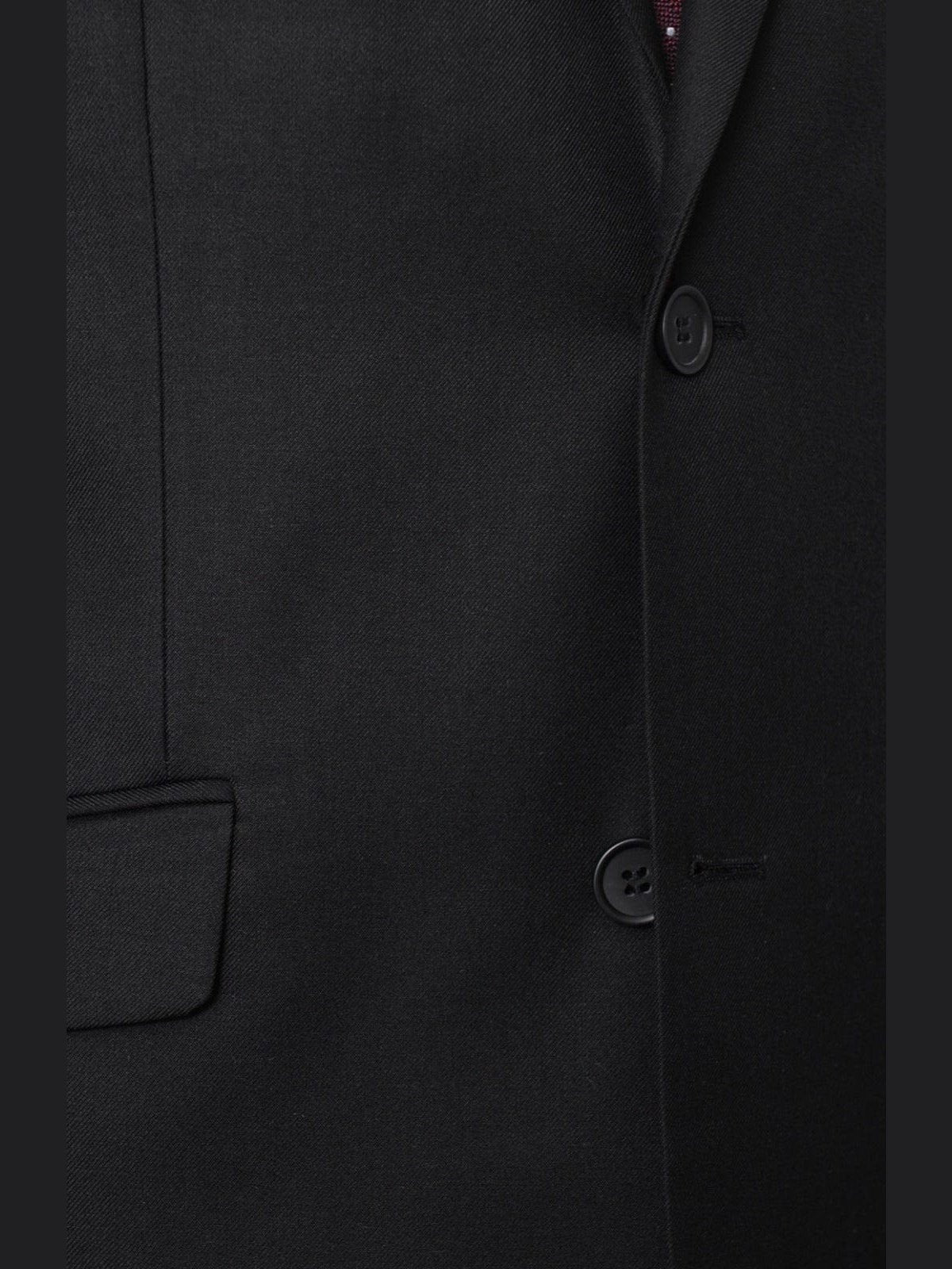 Raphael Bestselling Items Raphael Slim Fit Solid Black Two Button Suit