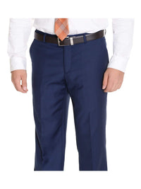 Thumbnail for Raphael PANTS 32W Raphael Slim Fit Solid Blue Flat Front Washable Dress Pants