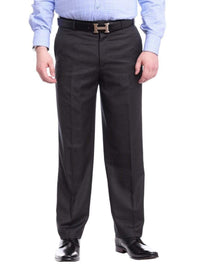 Thumbnail for Raphael PANTS 48W Raphael Men's Washable Flat Front Classic Fit Gray Dress Pants