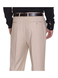 Thumbnail for Raphael PANTS Raphael Solid Tan Flat Front Dress Pants