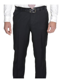 Thumbnail for Raphael TWO PIECE SUITS Men's Raphael Slim Fit Solid Black Two Button Wool 2 Piece Formal Business Suit