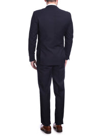 Thumbnail for Raphael TWO PIECE SUITS Men's Raphael Slim Fit Solid Navy Blue Wool-touch Two Button 2 Piece Suit