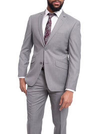 Thumbnail for Raphael TWO PIECE SUITS Raphael Men's Slim Fit Light Gray Wool-touch Two Button 2 Piece Suit