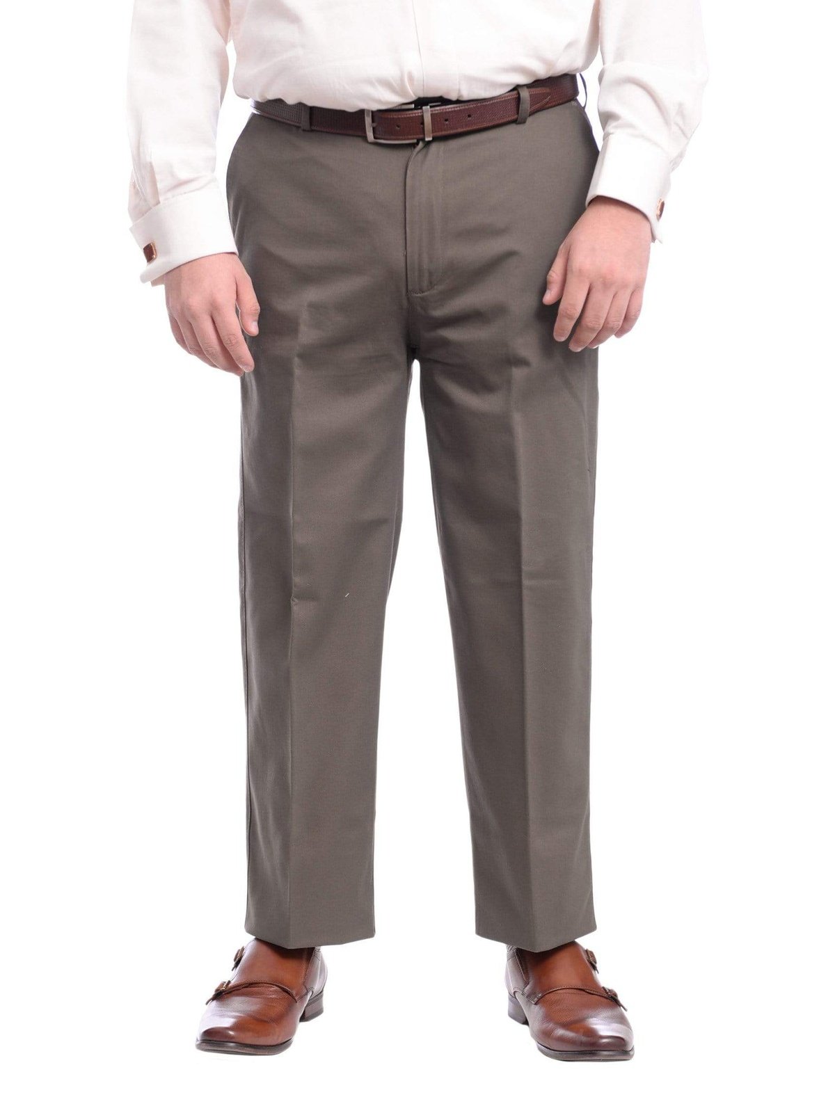 St Johns Bay Mens 100% Cotton Flat Front Chino Pants - The Suit Depot