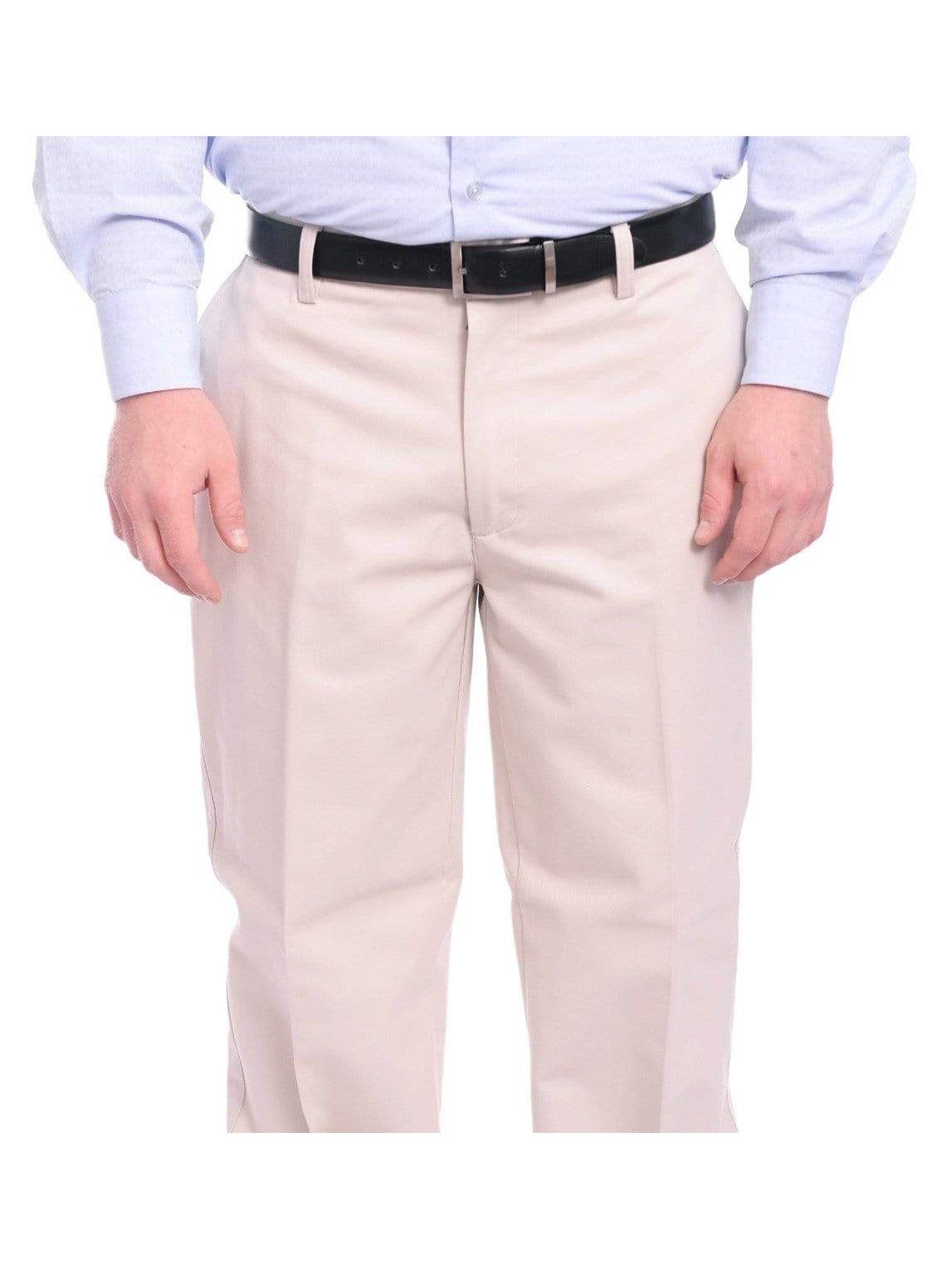 St Johns Bay Mens 100% Cotton Flat Front Chino Pants - The Suit Depot