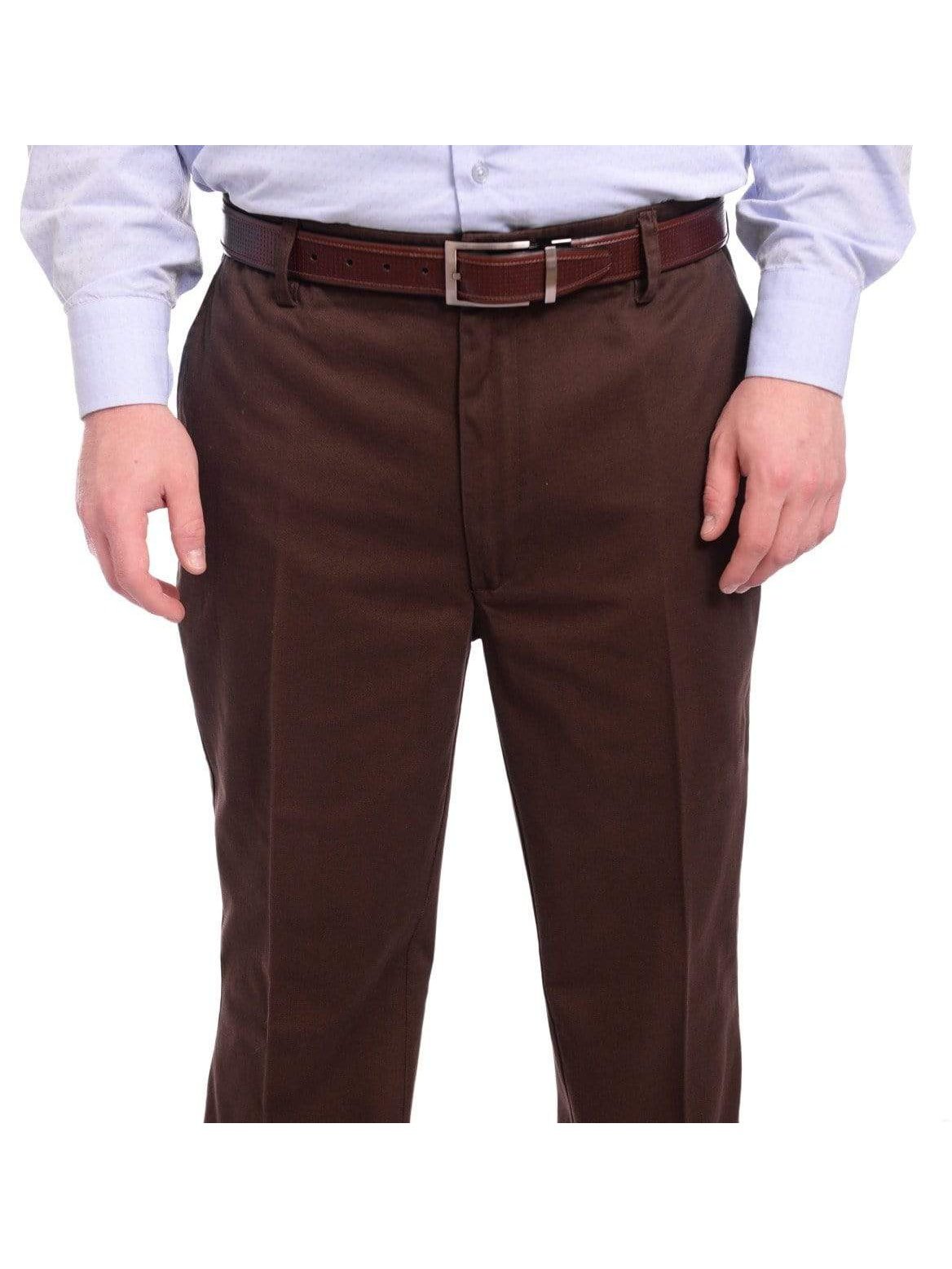 St. John Bay Pants MVL St Johns Bay Mens 100% Cotton Flat Front Chino Pants