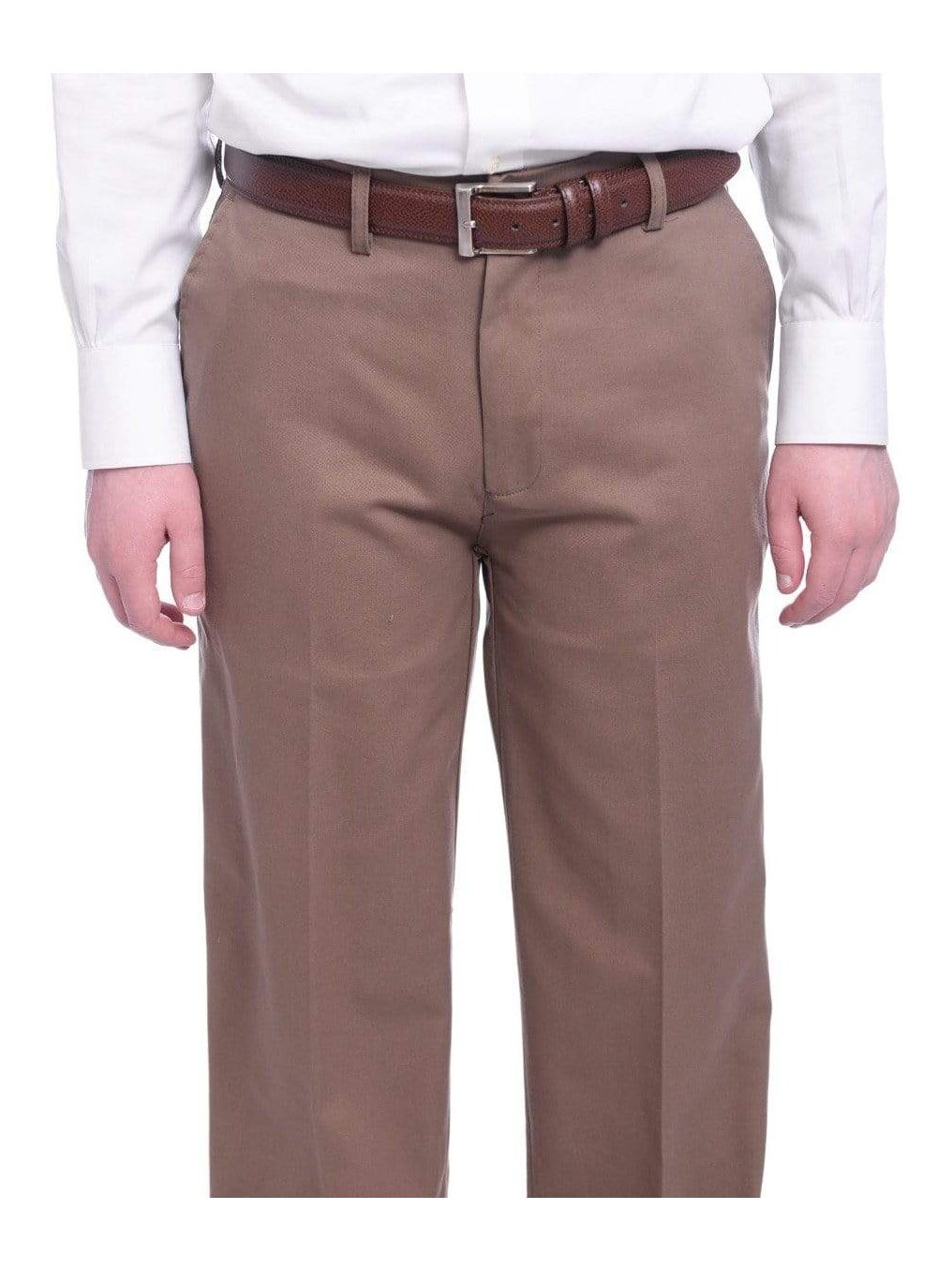 St Johns Bay Mens 100% Cotton Flat Front Chino Pants - The Suit Depot