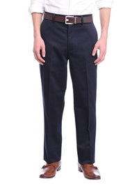 Thumbnail for St Johns Bay Mens 100% Cotton Flat Front Chino Pants - The Suit Depot