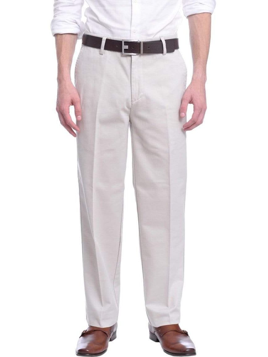 St Johns Bay Mens 100% Cotton Flat Front Chino Pants - The Suit Depot