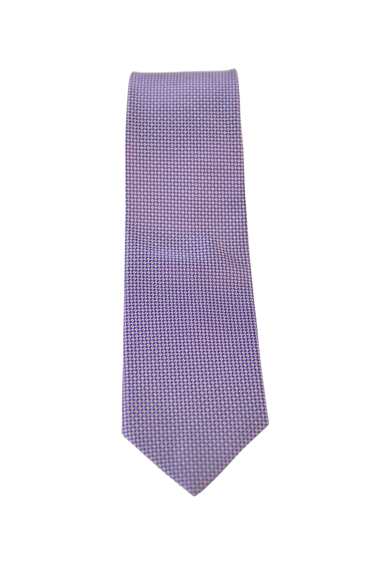 The Suit Depot Purple Dots Arthur Black Premium Silk Tie